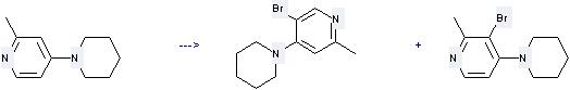 Pyridine, 2-methyl-4-(1-piperidinyl)- can be used to produce 3-Bromo-2-methyl-4-piperidinopyridine.